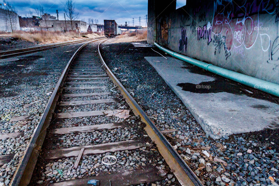 sky clouds rails escape by mike.bliss.444