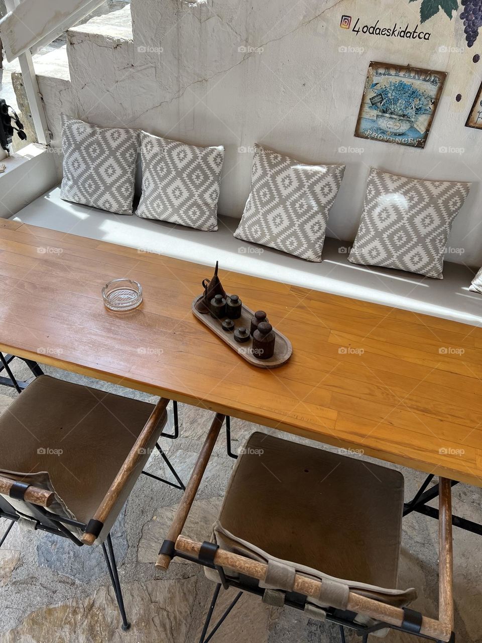 Boho cafe in Turkey, Aegean Sea, Datça 