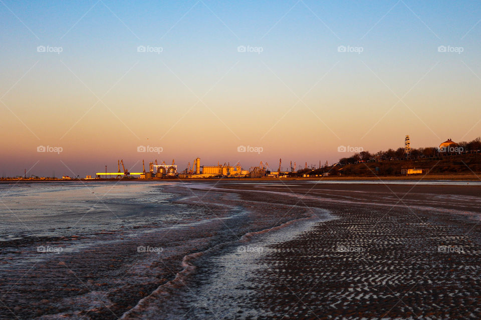 Port on the shore of the sea of Azov!
