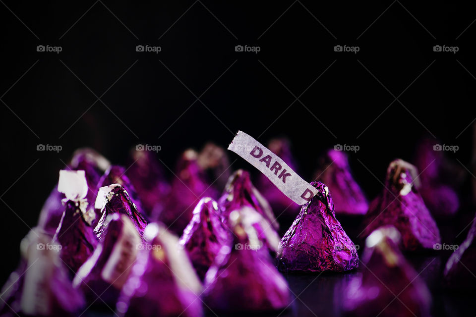 purple chocolates