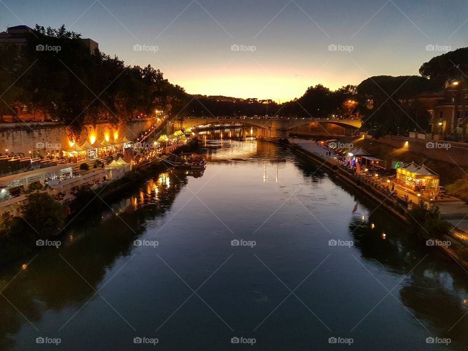 River banks in Rome