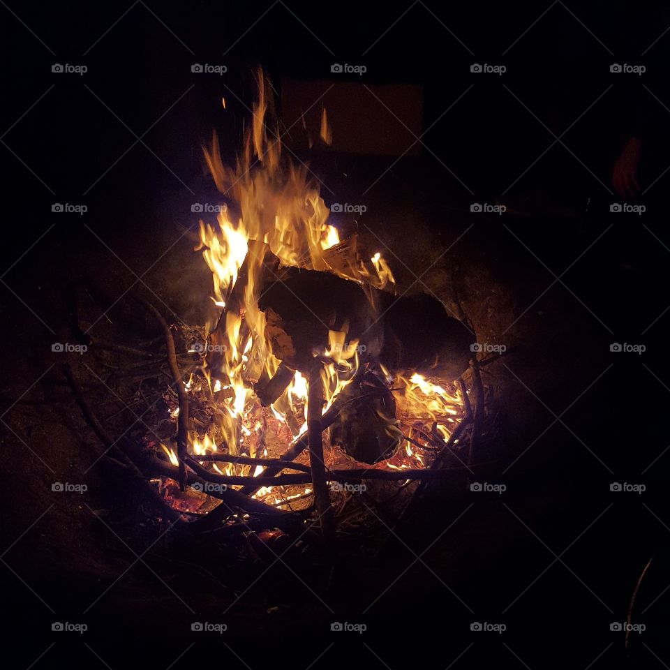 FirePit in the cold winter