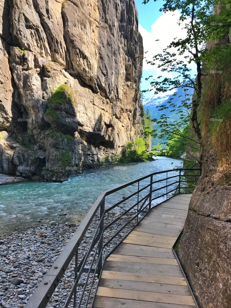 Aare gorge in Switzerland 
