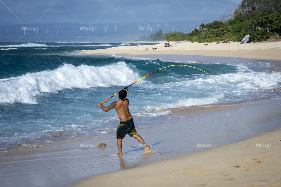 beach fishing