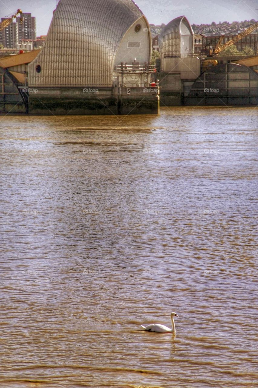 London. Thames barrier 