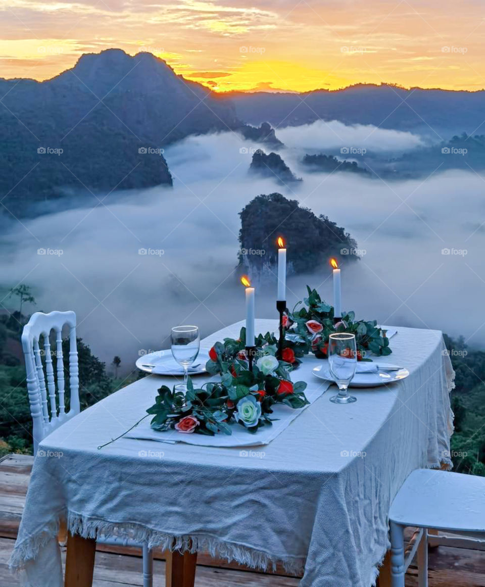 Enjoyment with breakfast