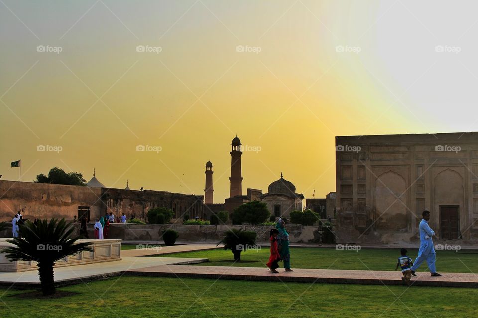 Shahi Qila, Lahore Fort. Interior of Shahi Qila