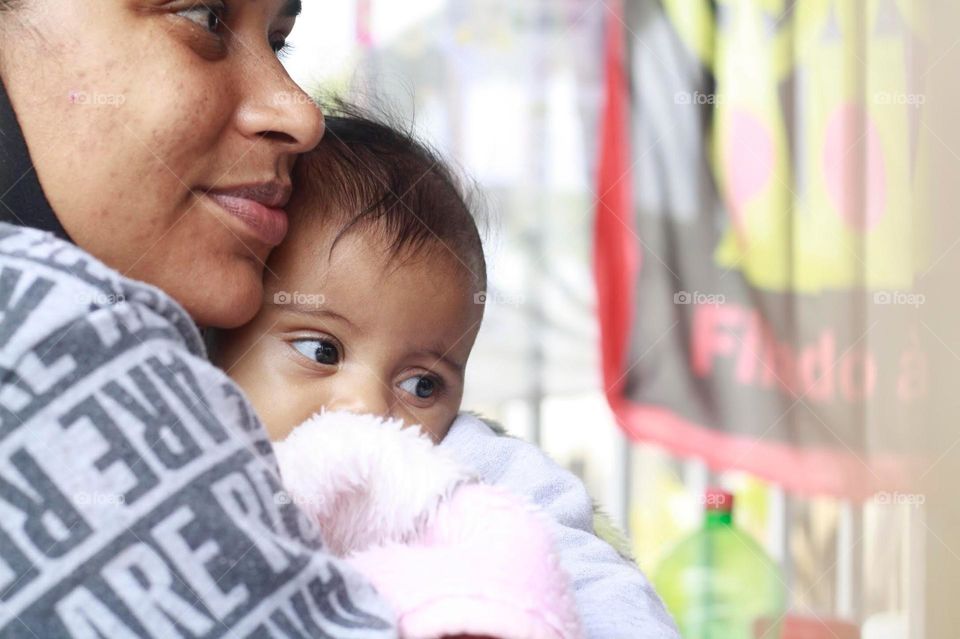 the safety of a mother's lap