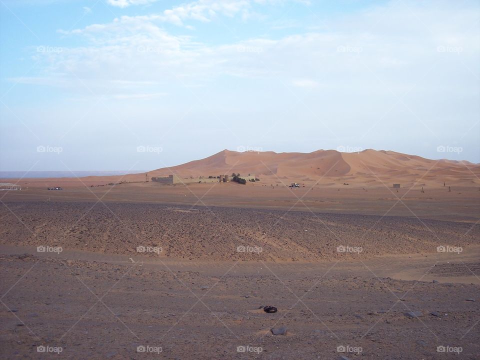 Moroccan landscape of desert