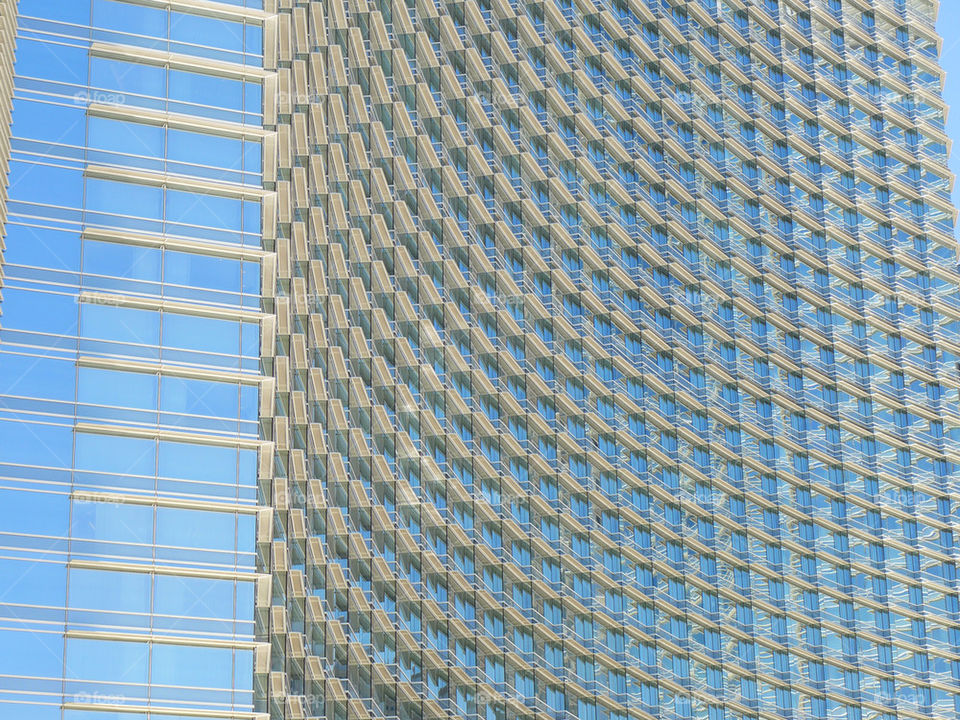 Modern hotel façade