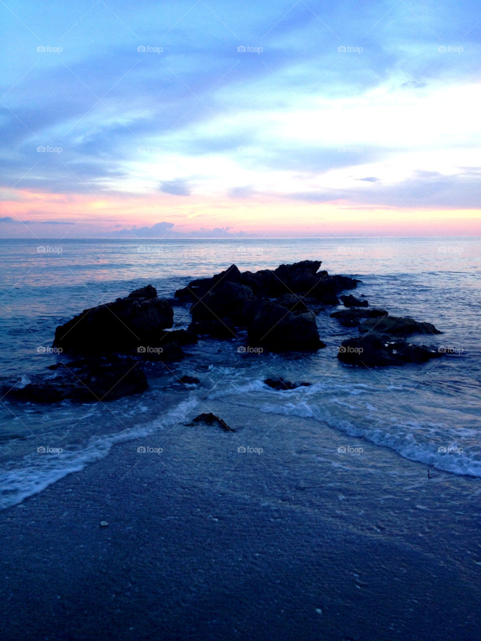 beach sunset rocks florida by catherine.whitaker