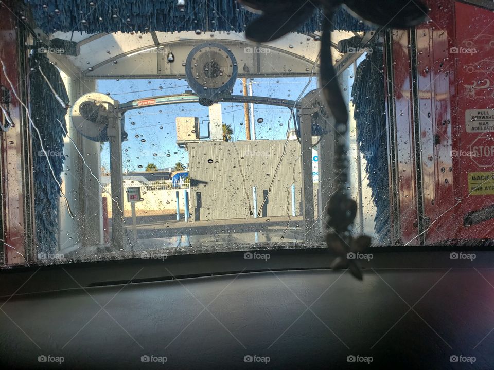 getting the car washed