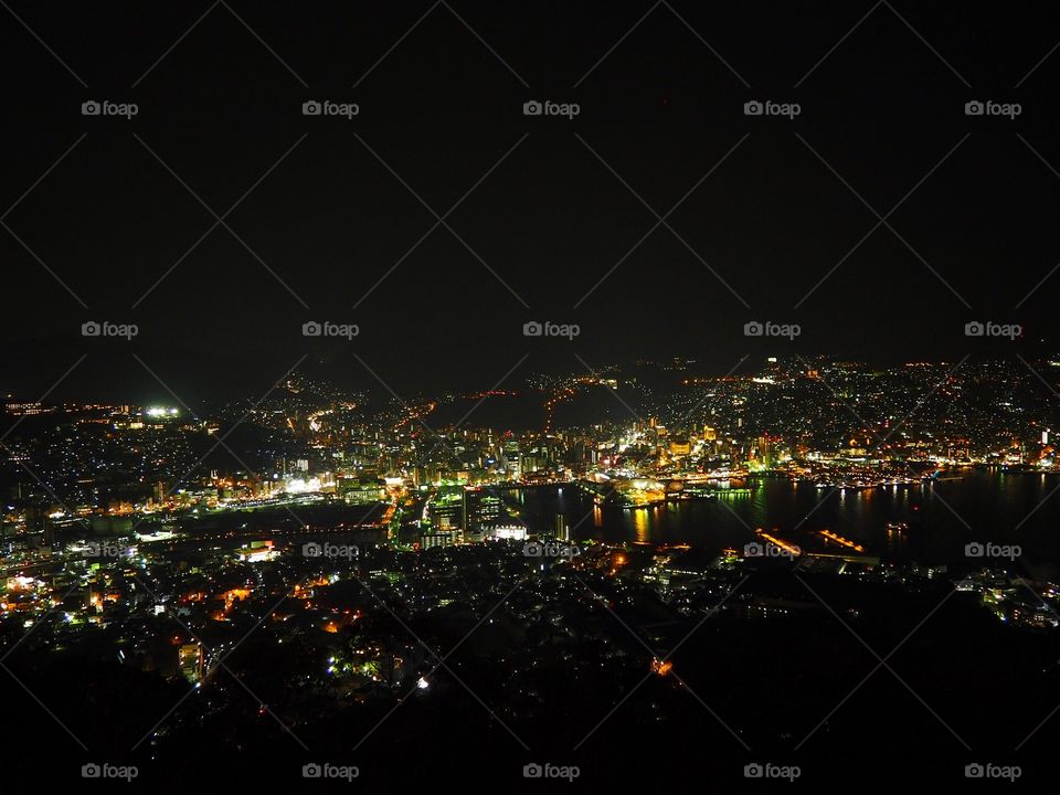 Nagasaki at night 