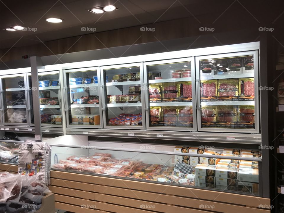 Grocery store, meat