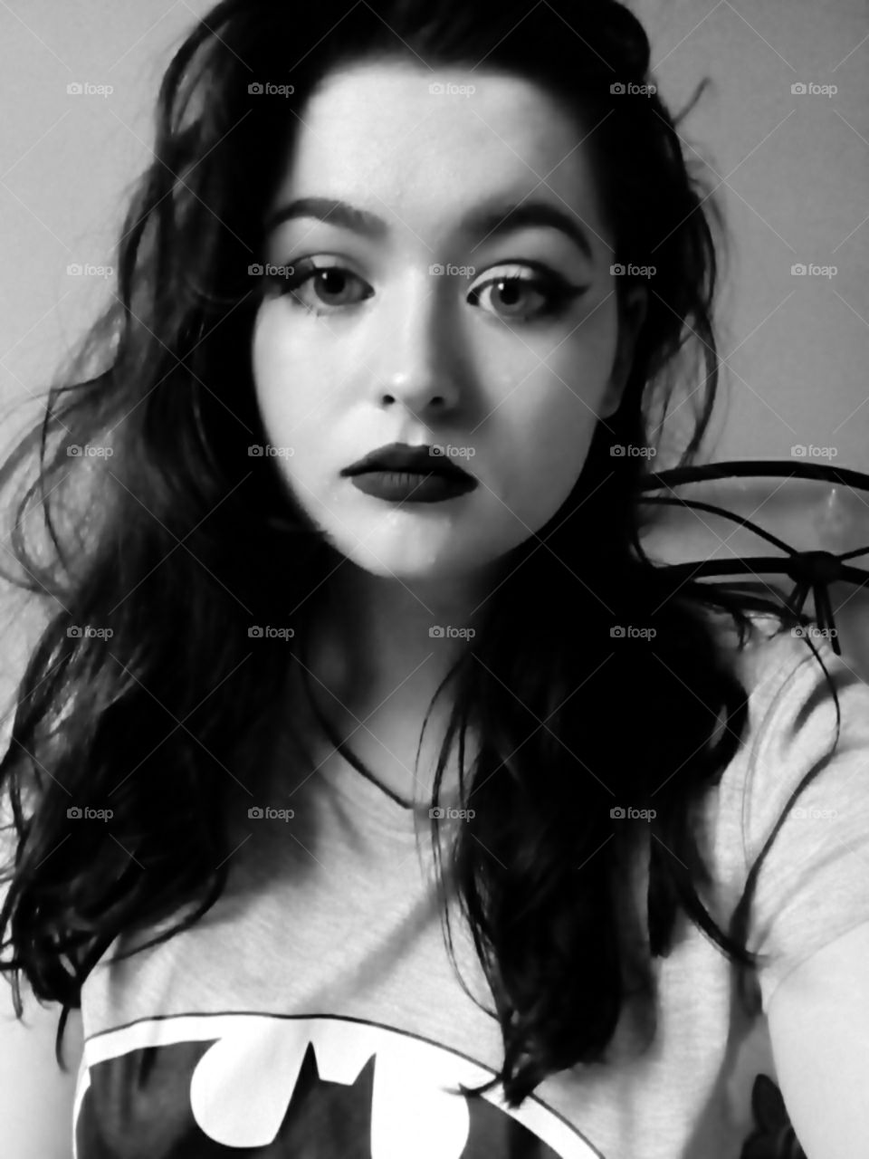Self-Portrait in Black and White