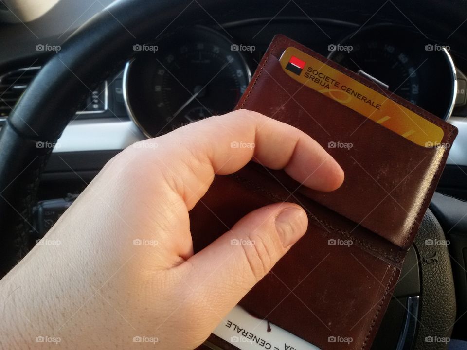 credit cards in the car travel. credit cards in the car travel