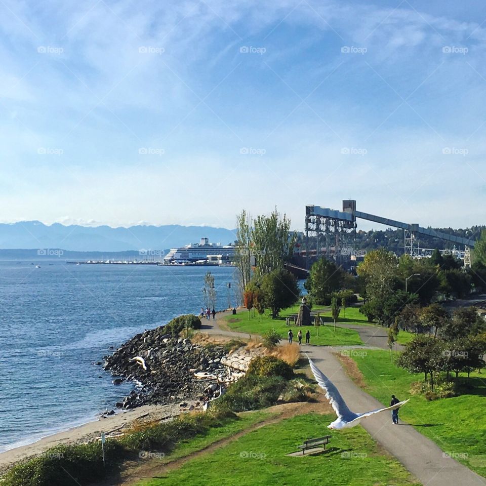 A waterfront park in Seattle 