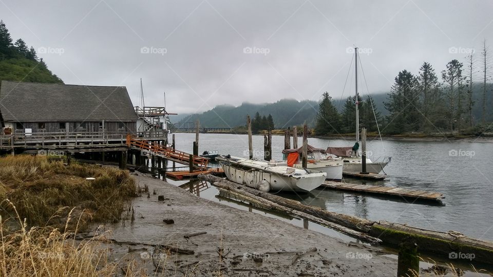 dock on the Siuslaw River