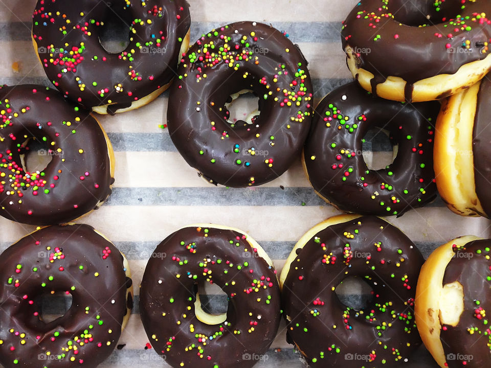 Chocolate donuts 