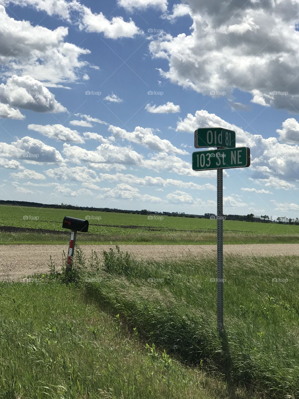 Street sign middle of nowhere 