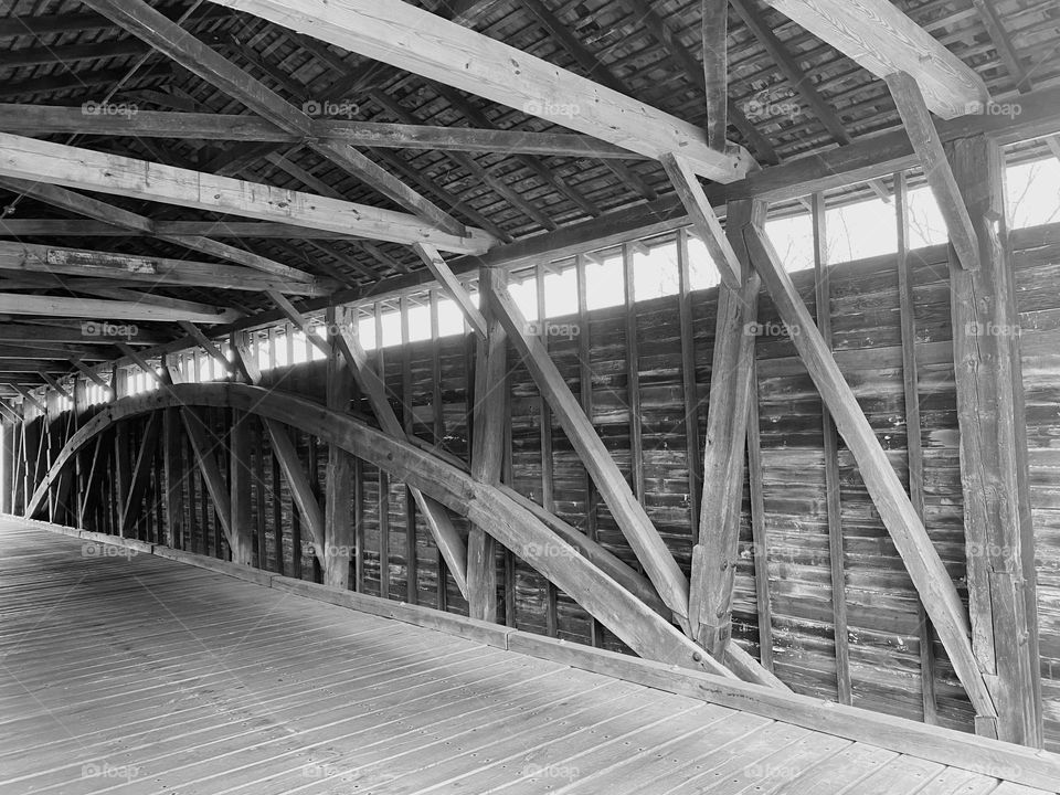 A covered bridge in Frederick Maryland 
