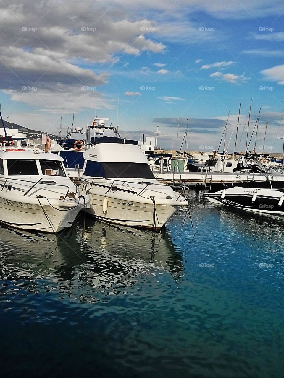 Afternoon at Yacht Harbour of Fuengirola,  Costa del Sol . Afternoon at Yacht Harbour of Fuengirola, Costa del Sol 