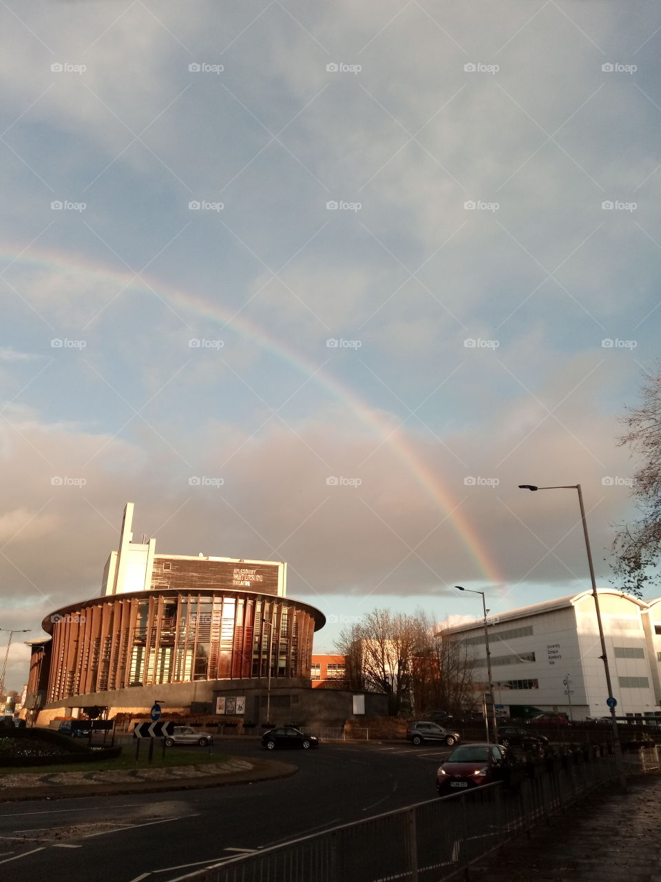 rainbow above the theatre