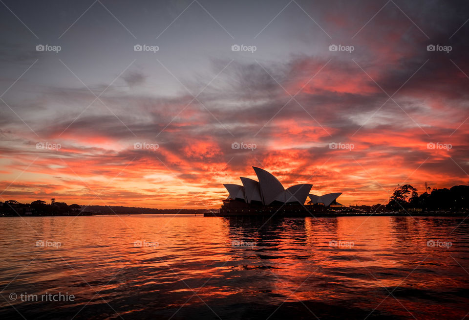 Quite a different start to the day today - Sydney looking vivid at sunrise