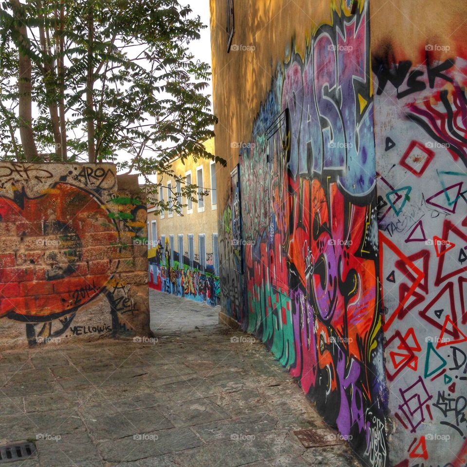 Graffitti in the Plaka area of Athens, Greece