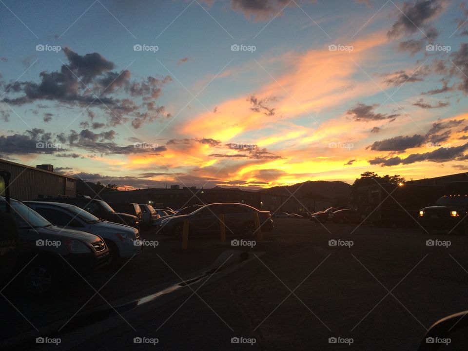 Sunset in Boulder Colorado
