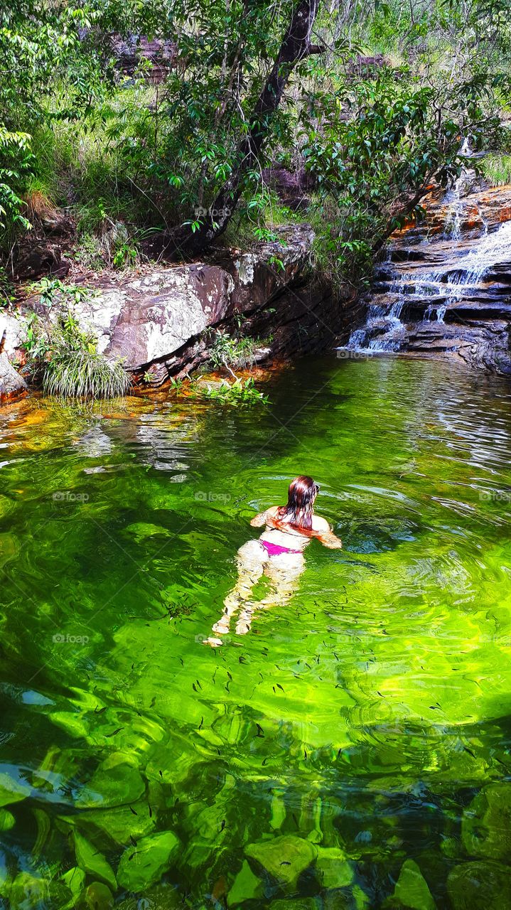 Girl Waterfall