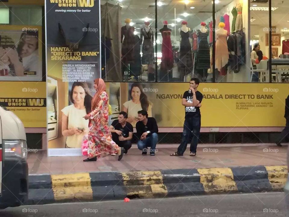 Scene in Kuala Lumpur, Malaysia Street .