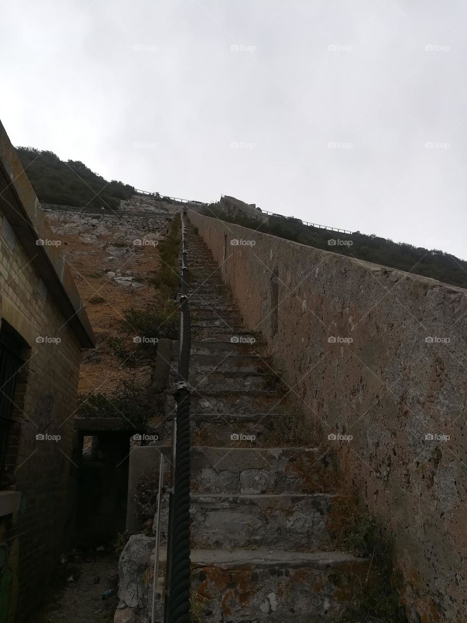 view of steeps from down