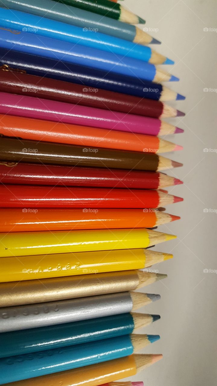 colored pencils