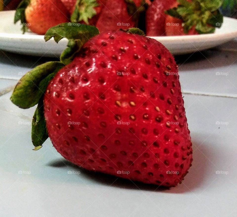 Sharing my strawberries