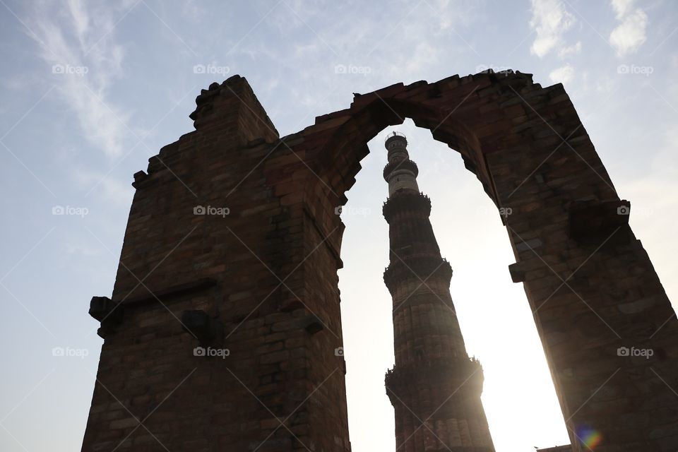 Qutab Minar the world's highest brick minaret. It's also a UNESCO world heritage site.