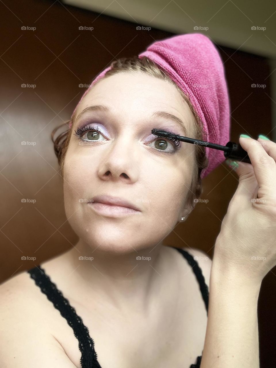 Woman getting ready to out for date night with my husband 