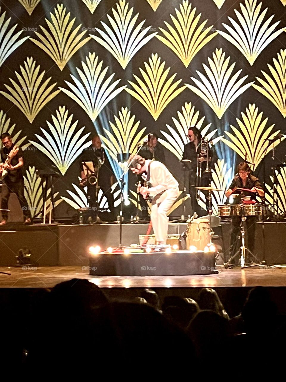 A crowded music concert 