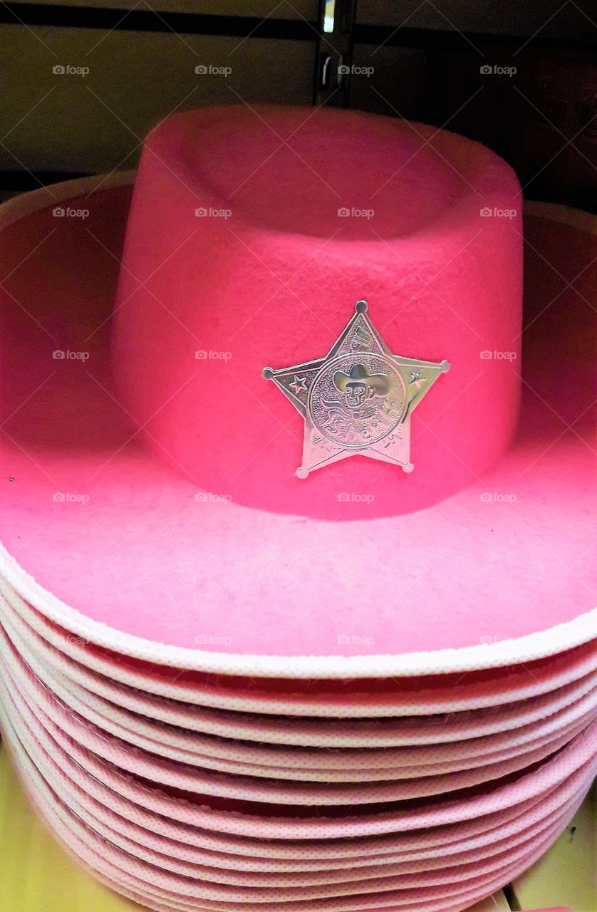 Pink Child's Sheriff Hat