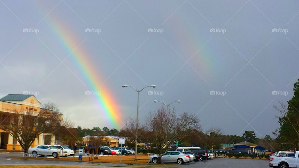 Rainbow over College. Taken in Charleston Southern University, South Carolina.
