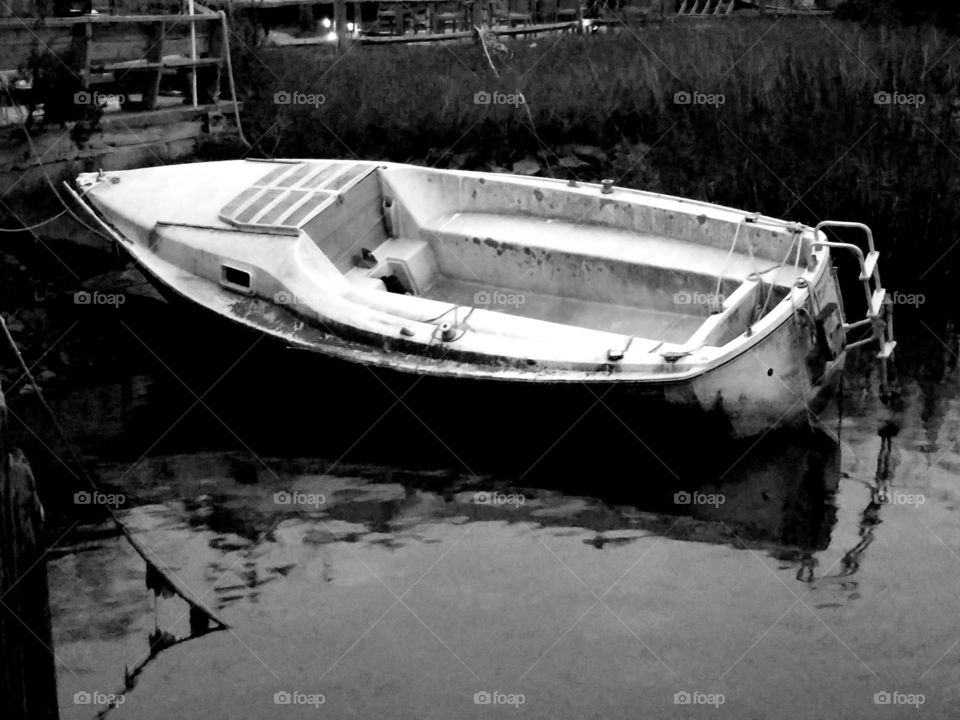 abandoned boat