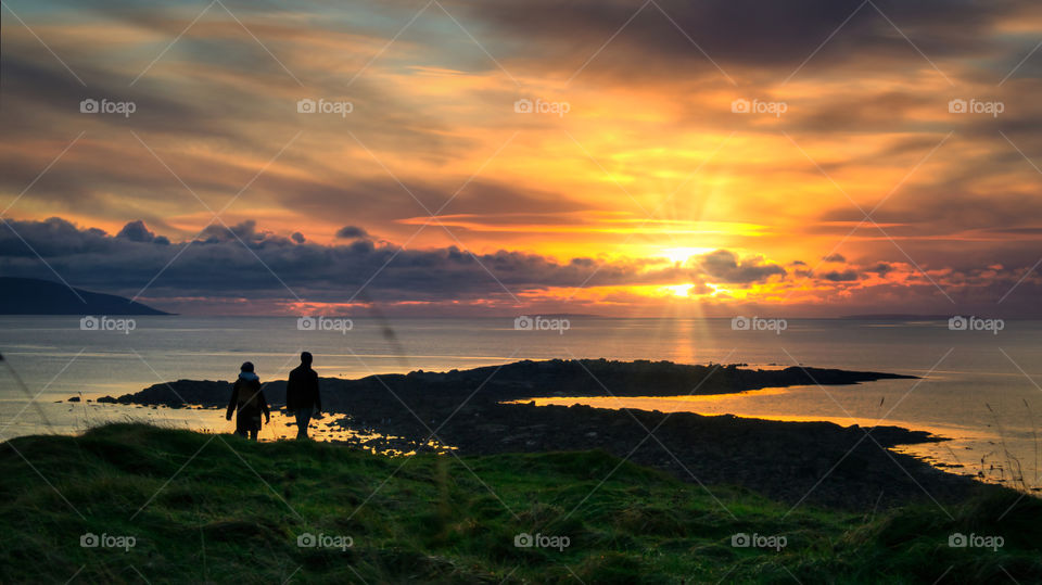 Sunset at Cloosh, Galway, Ireland