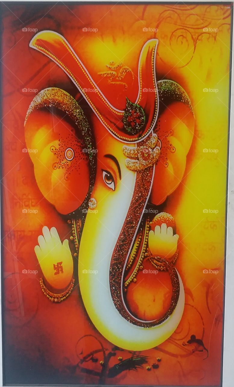 Jai Shri Ganesh mirror design