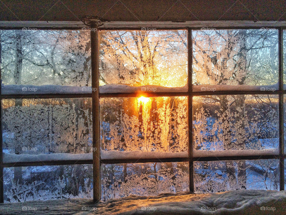 Wintery sunrise...