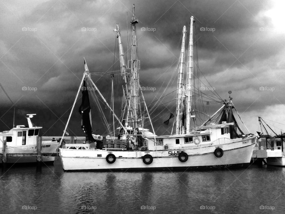 Old shrimp boat