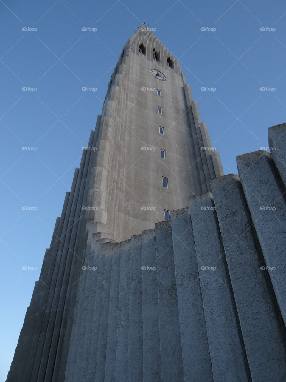 church clock tower iceland by kshapley