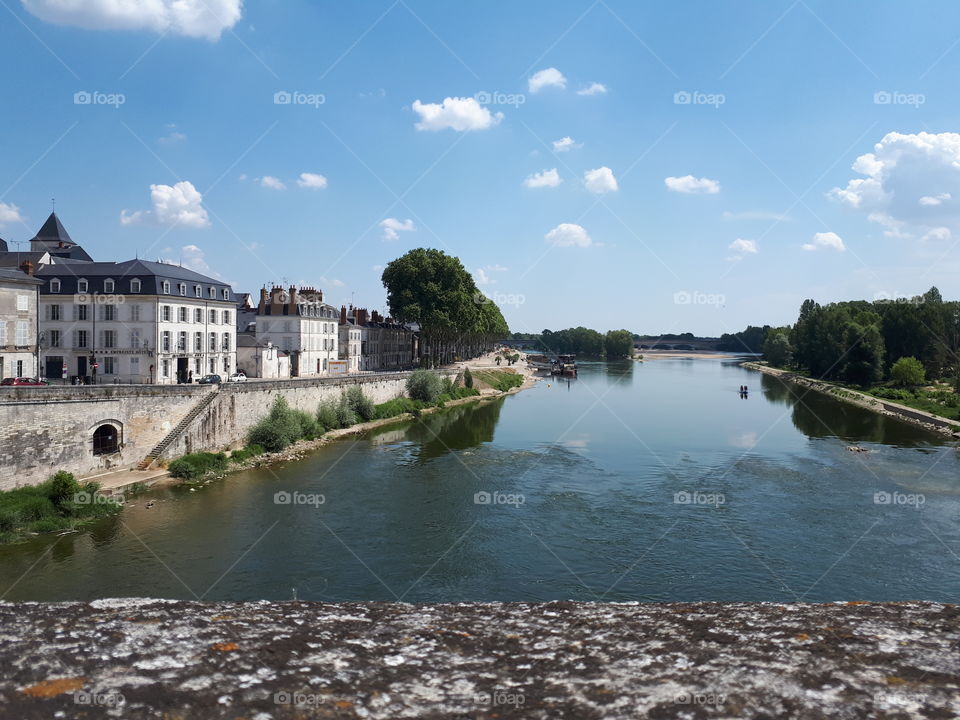 Beautiful view from bridge to the river