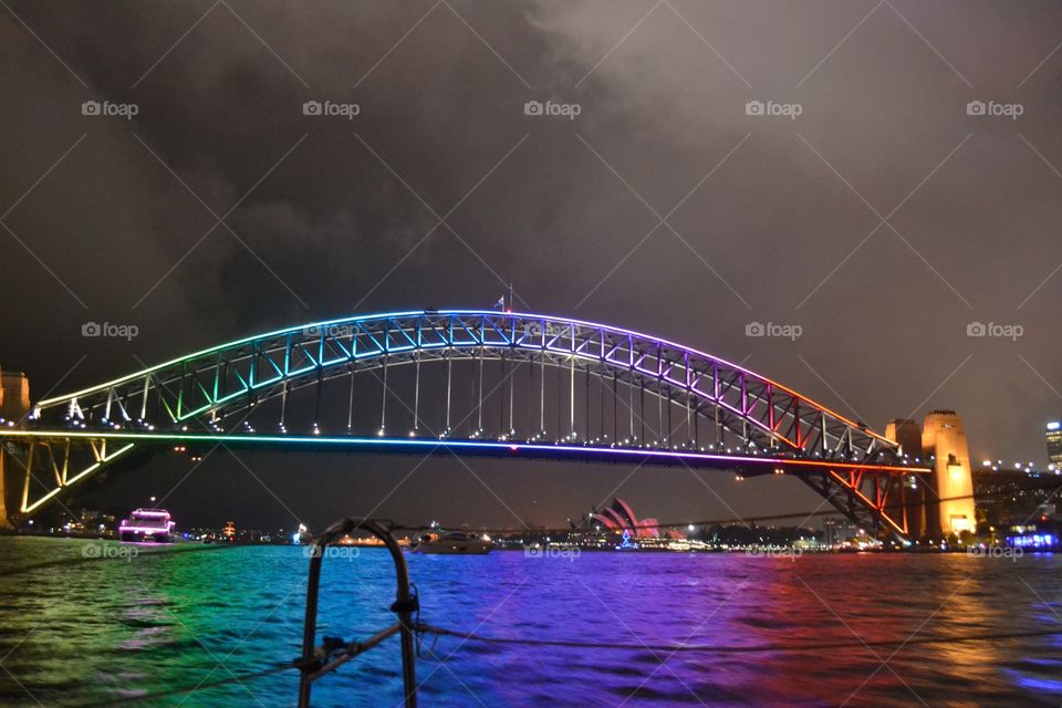 Sydney Bridge Lights 