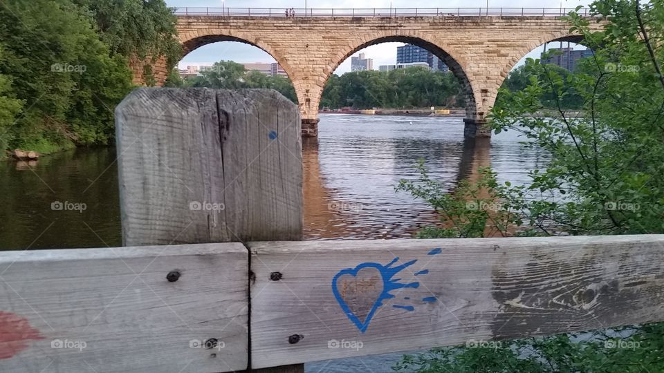 Mississippi Grafitti. Minneapolis Mill Park