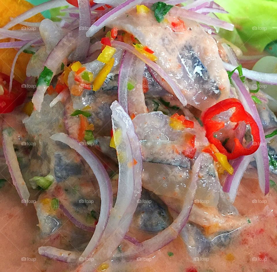 Pejerrey ceviche